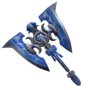 Blue Swirly Axe